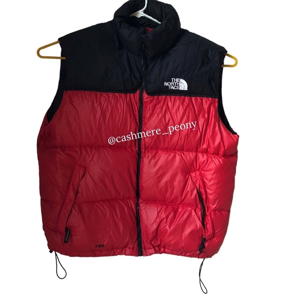 The North Face Nuptse Red Puffer Down Vest NF002Y0 XXL - Picture 1 of 7